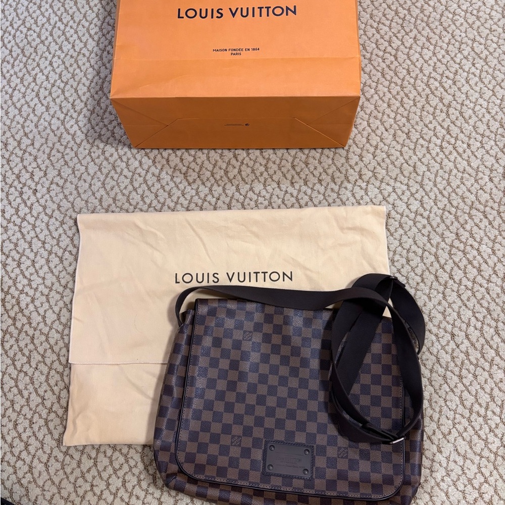 Louis Vuitton Dark Brown Checkered Messenger Bag